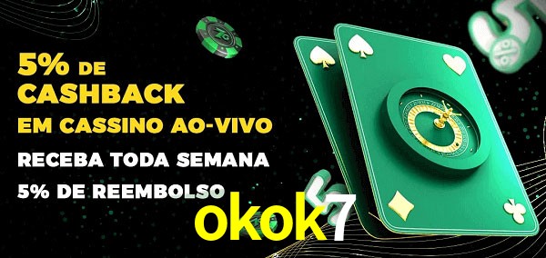 Promoções do cassino ao Vivo okok7